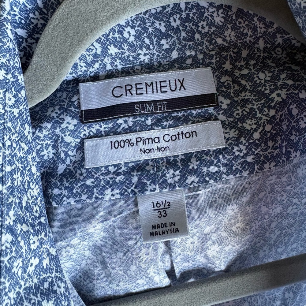 Daniel Cremieux Blue and White Dress Shirt